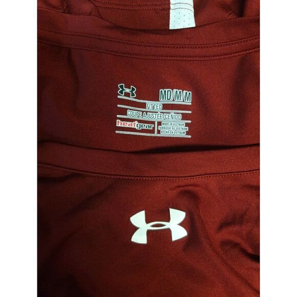 Under Armour Women's UA Long Sleeve Fitted Volleyball Jersey Shirt Burgundy M - Picture 6 of 6